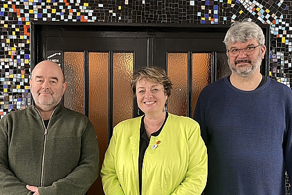 v.l.n.r.: Dr. Peter Kroll, Kirsten Elisabeth Jäkel, Martin Truckenbrodt v.l.n.r.: Dr. Peter Kroll, Kirsten Elisabeth Jäkel, Martin Truckenbrodt